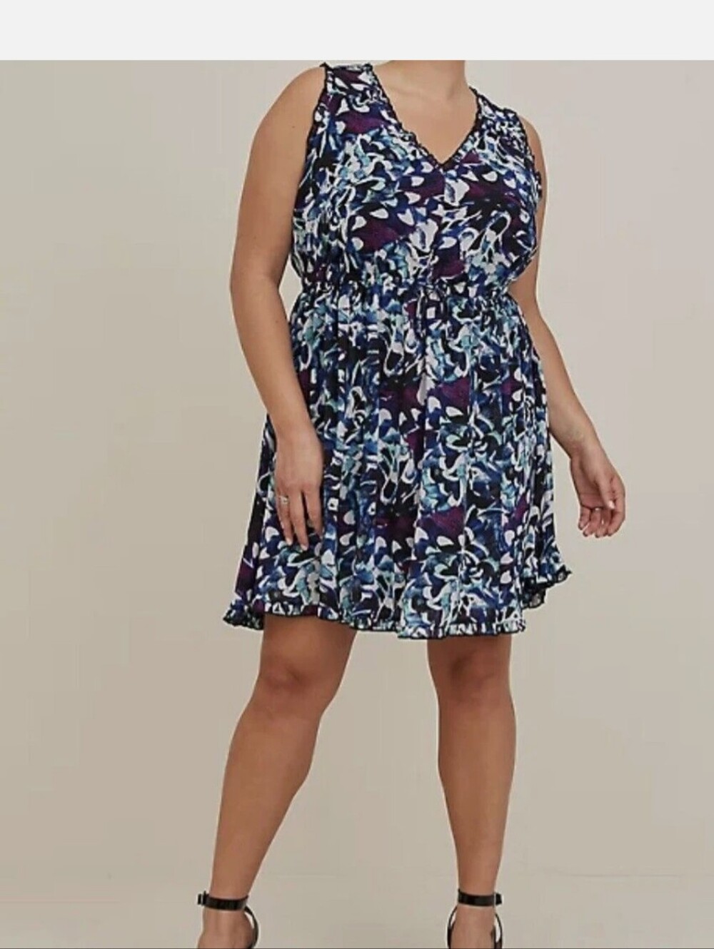 TORRID Mini Chiffon Ruffle Trim Dress 2XL 🆕